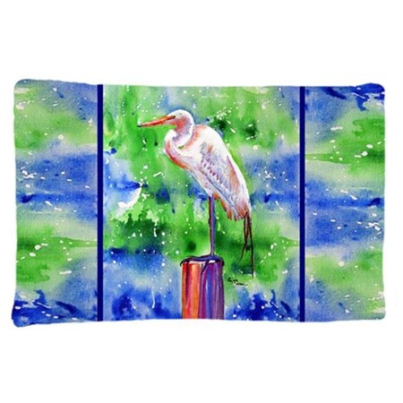 Carolines Treasures Carolines Treasures 8358PILLOWCASE 20.5 x 30 in. Egret Moisture Wicking Fabric Standard Pillow Case 8358PILLOWCASE